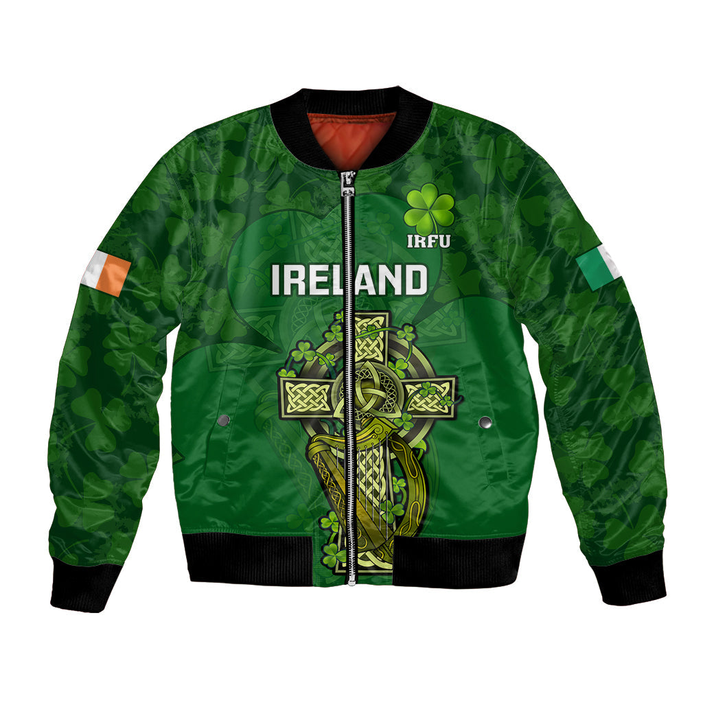 Ireland Rugby Bomber Jacket 2023 Word Cup Celtic Cross Go Champions Irish