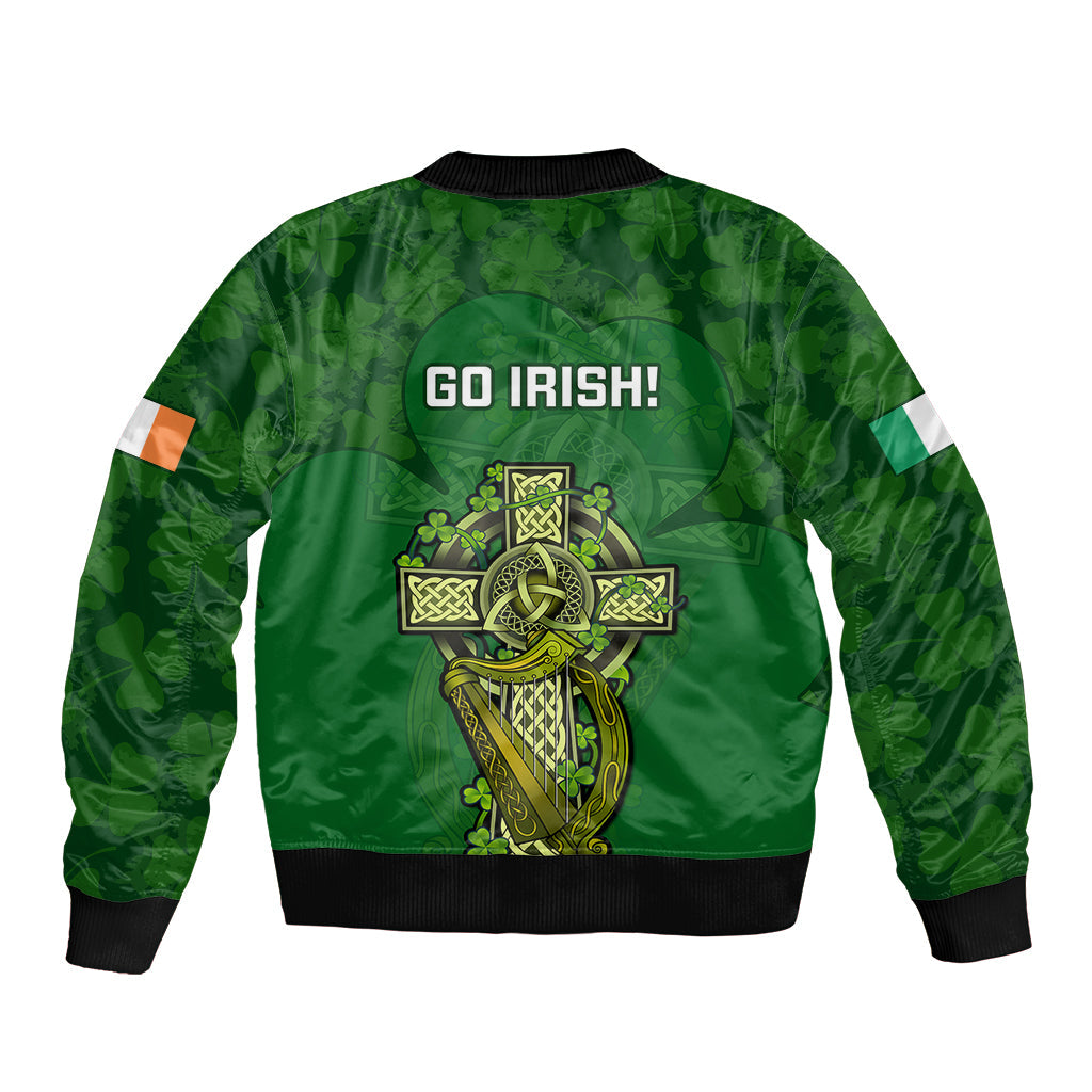 Ireland Rugby Bomber Jacket 2023 Word Cup Celtic Cross Go Champions Irish