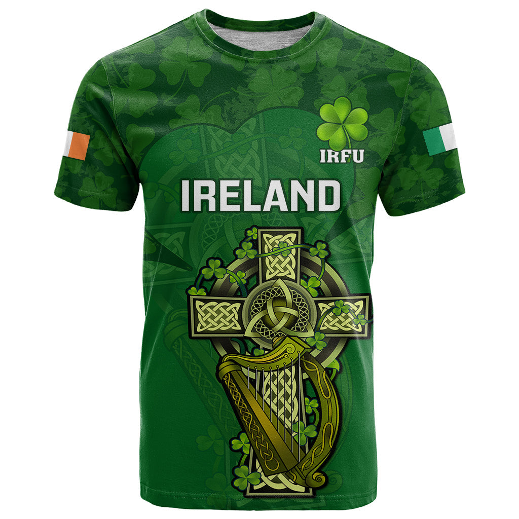 Ireland Rugby T Shirt 2023 Word Cup Celtic Cross Go Champions Irish