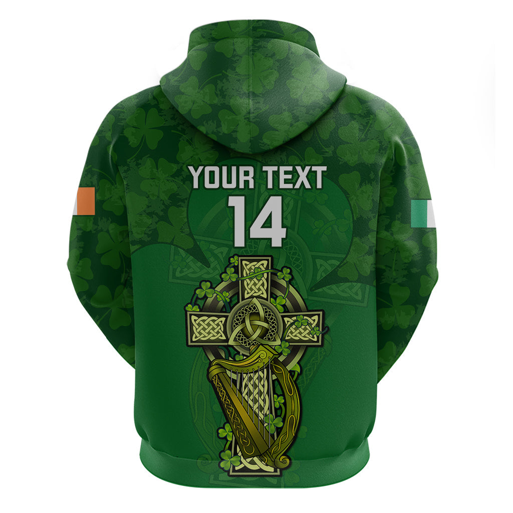 Custom Ireland Rugby Hoodie 2023 Word Cup Celtic Cross Go Champions Irish
