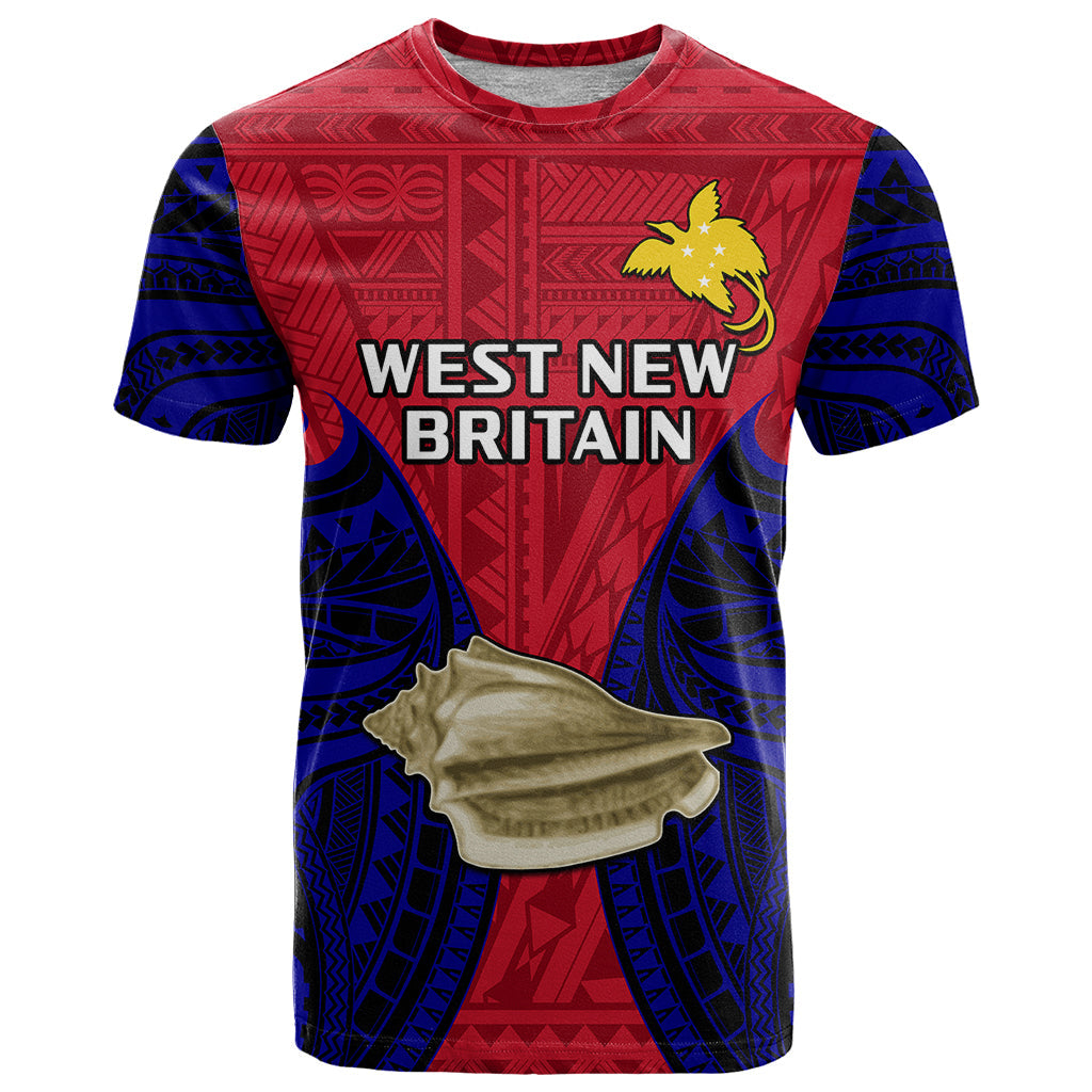 Papua New Guinea T Shirt West New Britain Province Mix Coat Of Arms Polynesian Art