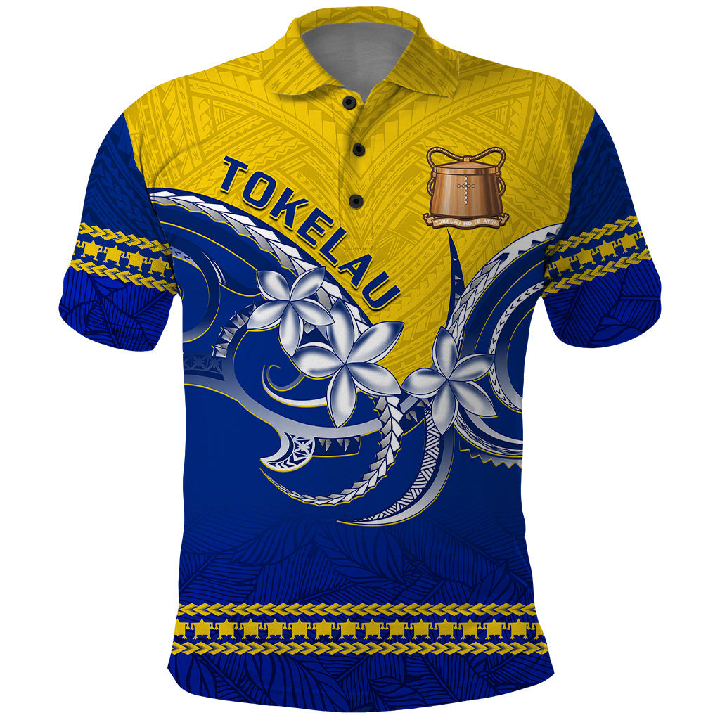Tokelau Polo Shirt Tokelauan Tatau Plumeria Special Style