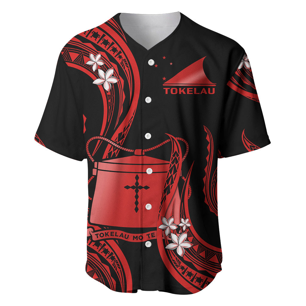 Tokelau Baseball Jersey Tokelauan Tatau With Badge Red