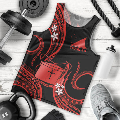 Tokelau Men Tank Top Tokelauan Tatau With Badge Red