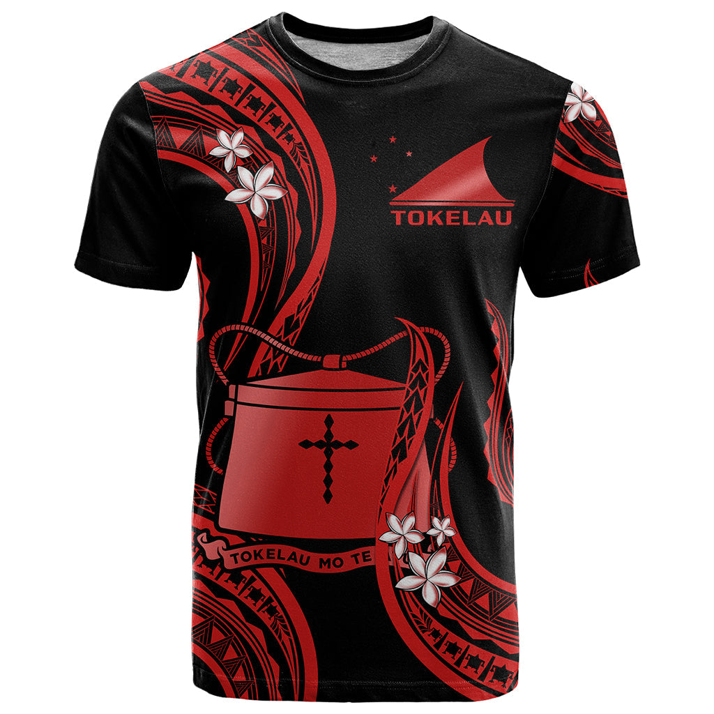 Tokelau T Shirt Tokelauan Tatau With Badge Red