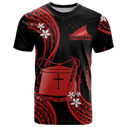 Tokelau T Shirt Tokelauan Tatau With Badge Red