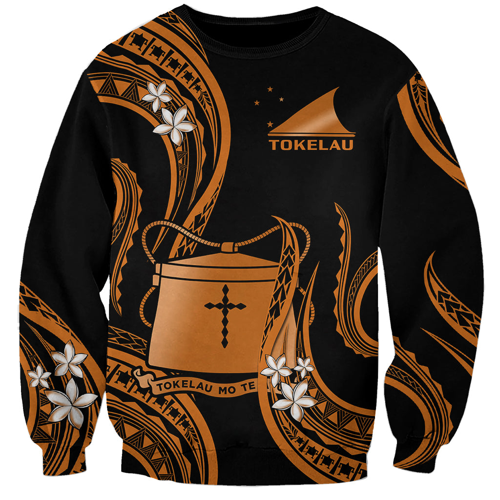 Tokelau Sweatshirt Tokelauan Tatau With Badge Gold