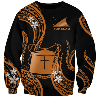 Tokelau Sweatshirt Tokelauan Tatau With Badge Gold