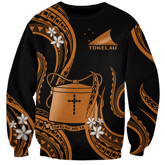 Tokelau Sweatshirt Tokelauan Tatau With Badge Gold