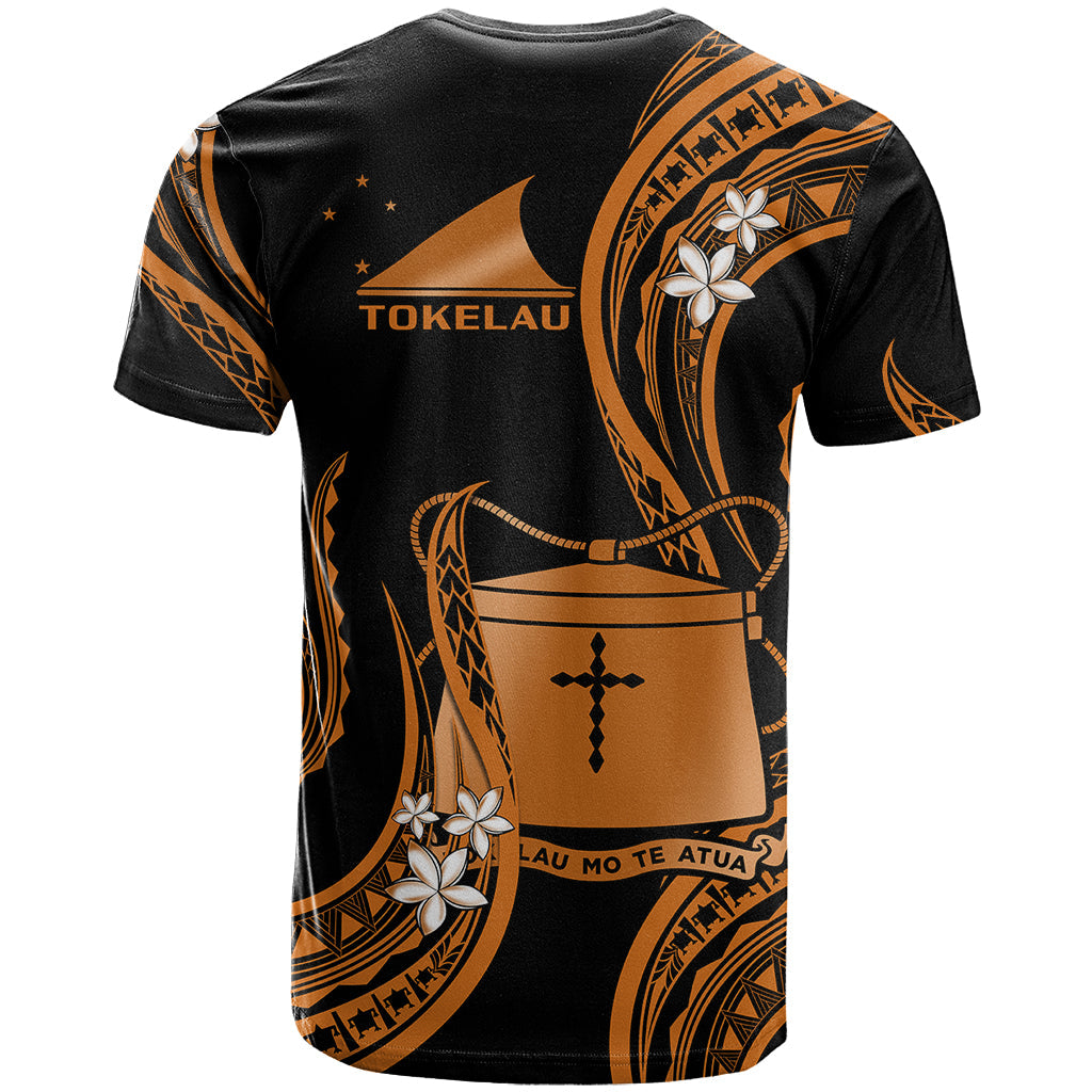 Tokelau T Shirt Tokelauan Tatau With Badge Gold
