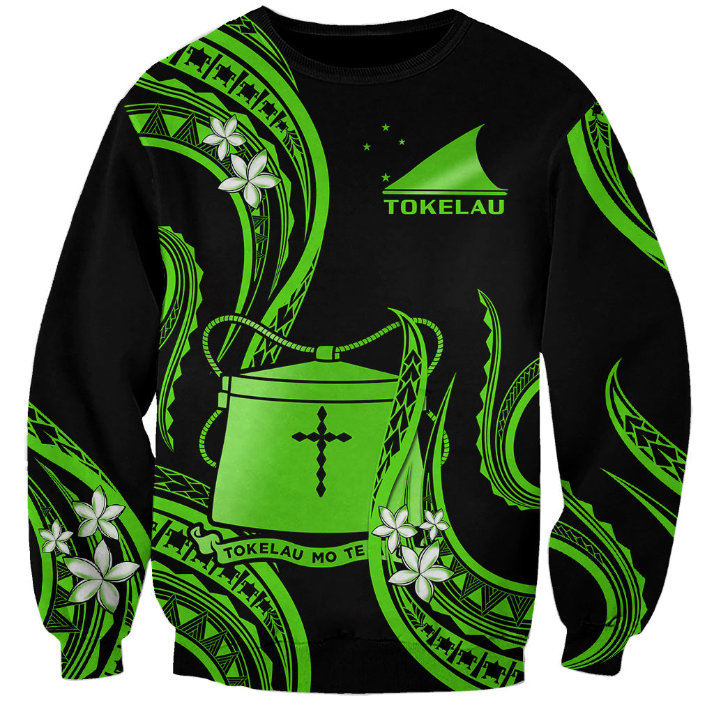 Tokelau Sweatshirt Tokelauan Tatau With Badge Green