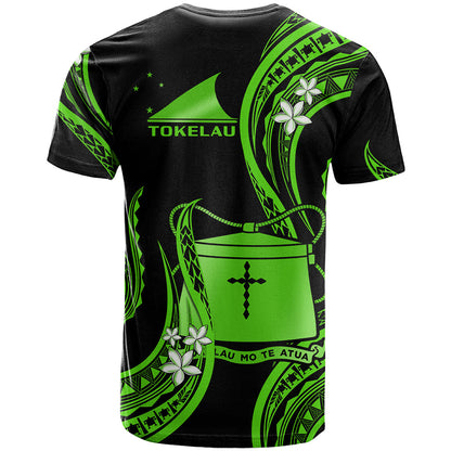 Tokelau T Shirt Tokelauan Tatau With Badge Green