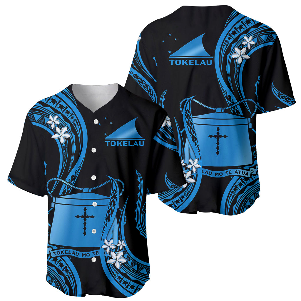 Tokelau Baseball Jersey Tokelauan Tatau With Badge Blue