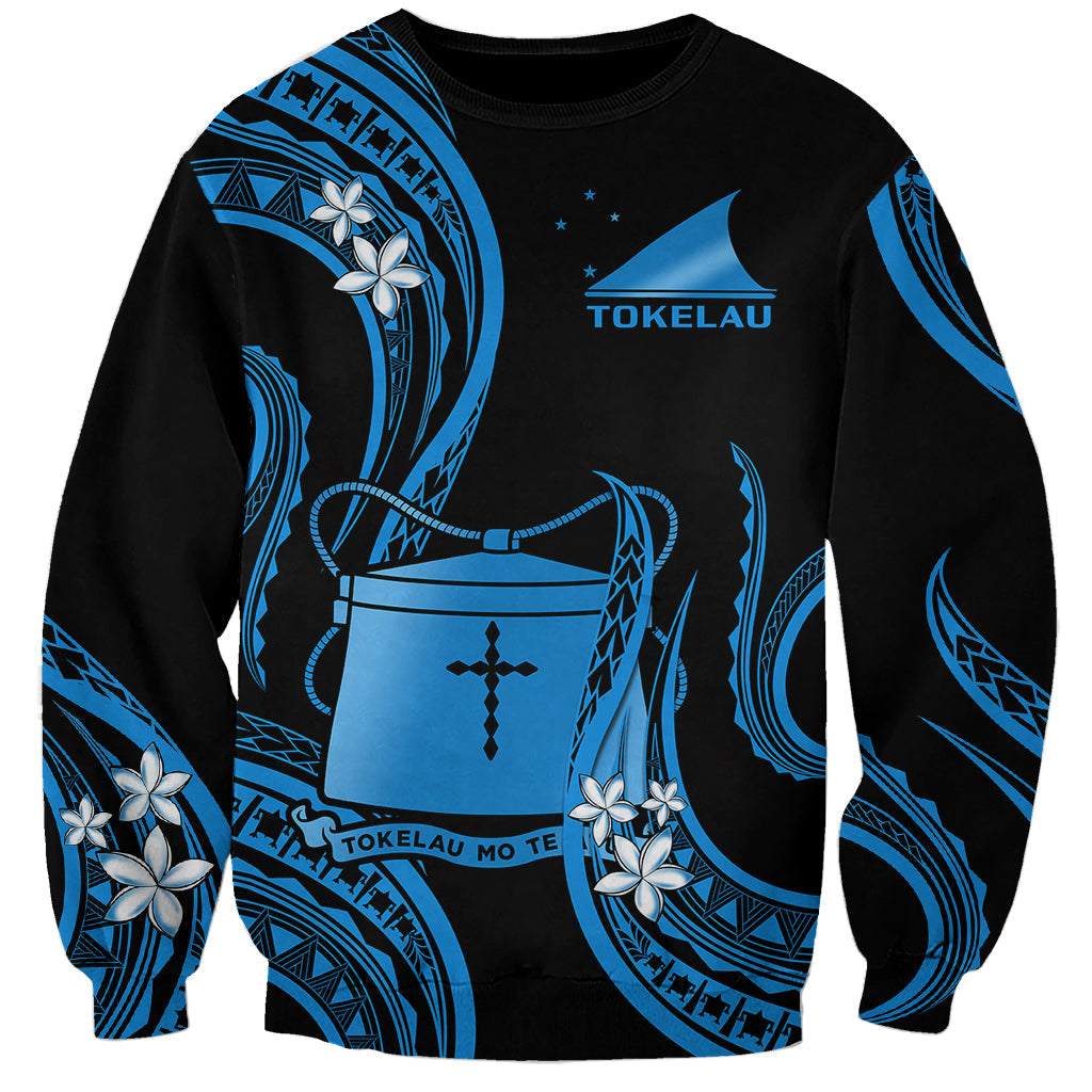 Tokelau Sweatshirt Tokelauan Tatau With Badge Blue