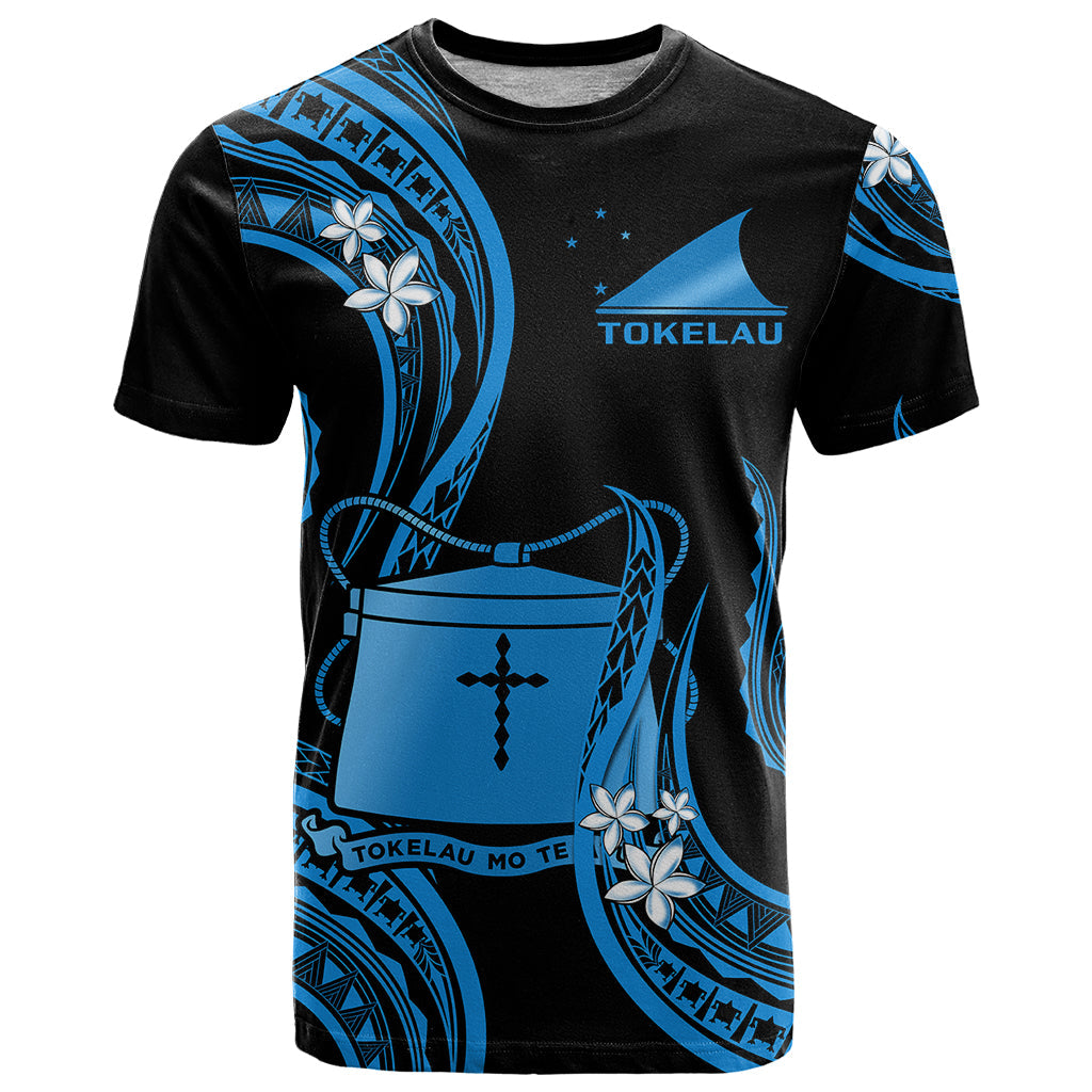 Tokelau T Shirt Tokelauan Tatau With Badge Blue
