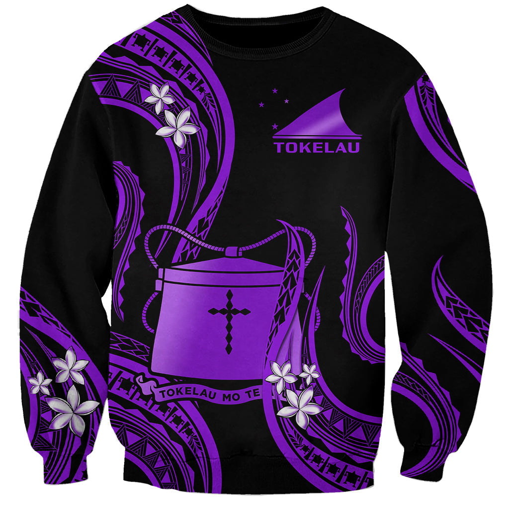 Tokelau Sweatshirt Tokelauan Tatau With Badge Purple