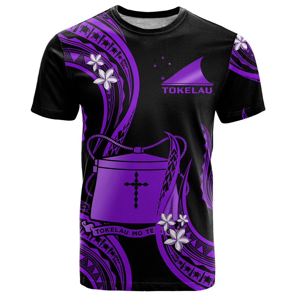 Tokelau T Shirt Tokelauan Tatau With Badge Purple