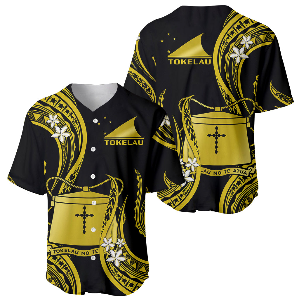 Tokelau Baseball Jersey Tokelauan Tatau With Badge Yellow