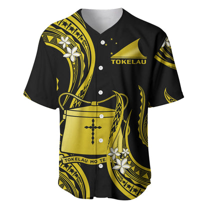 Tokelau Baseball Jersey Tokelauan Tatau With Badge Yellow