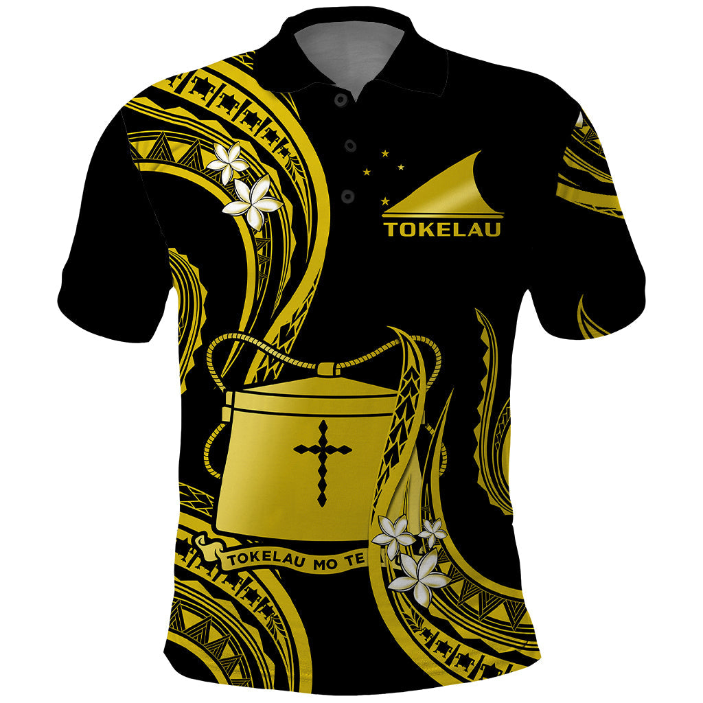 Tokelau Polo Shirt Tokelauan Tatau With Badge Yellow