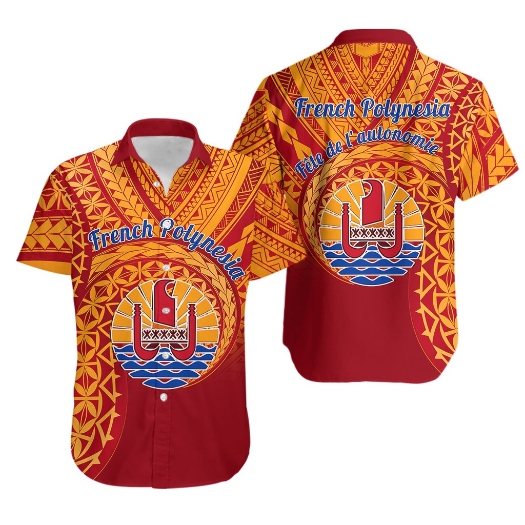 French Polynesia Hawaiian Shirt Happy Internal Autonomy Day