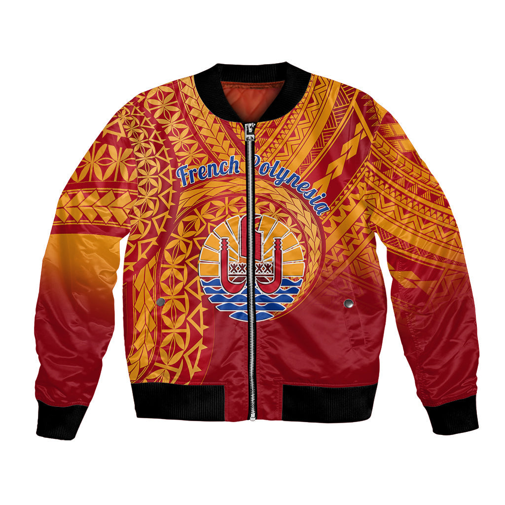 French Polynesia Bomber Jacket Happy Internal Autonomy Day