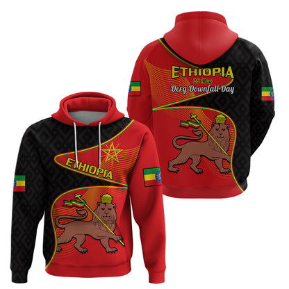 Ethiopia Derg Downfall Day Hoodie Ethiopian Lion Of Judah