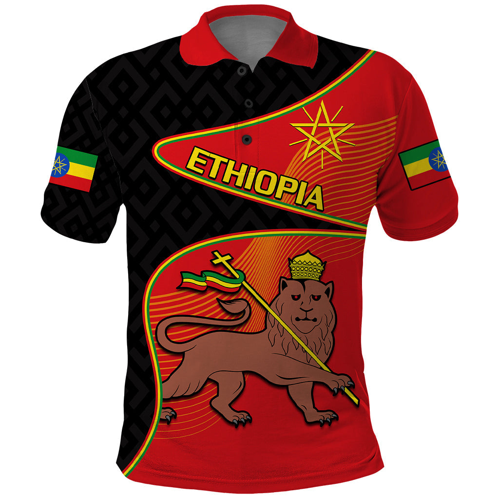 Ethiopia Derg Downfall Day Polo Shirt Ethiopian Lion Of Judah