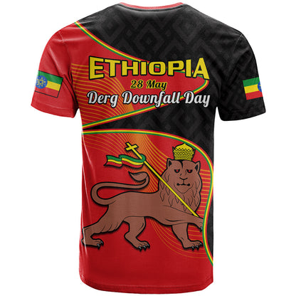 Ethiopia Derg Downfall Day T Shirt Ethiopian Lion Of Judah