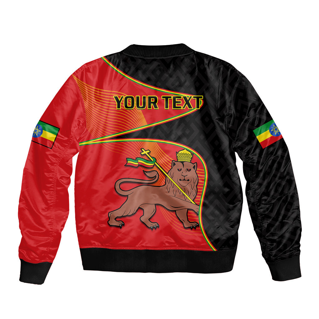 (Custom Personalised) Ethiopia Derg Downfall Day Bomber Jacket Ethiopian Lion Of Judah