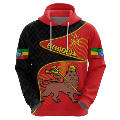 Custom Ethiopia Derg Downfall Day Hoodie Ethiopian Lion Of Judah