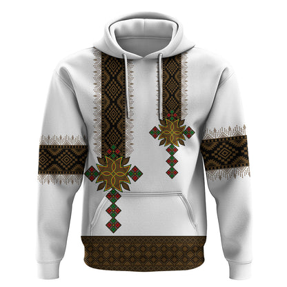 Ethiopia Hoodie Ethiopian Tilet With African Pattern Ver.01