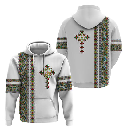 Ethiopia Hoodie Ethiopian Tilet With African Pattern Ver.02