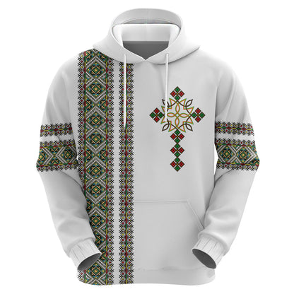 Ethiopia Hoodie Ethiopian Tilet With African Pattern Ver.02