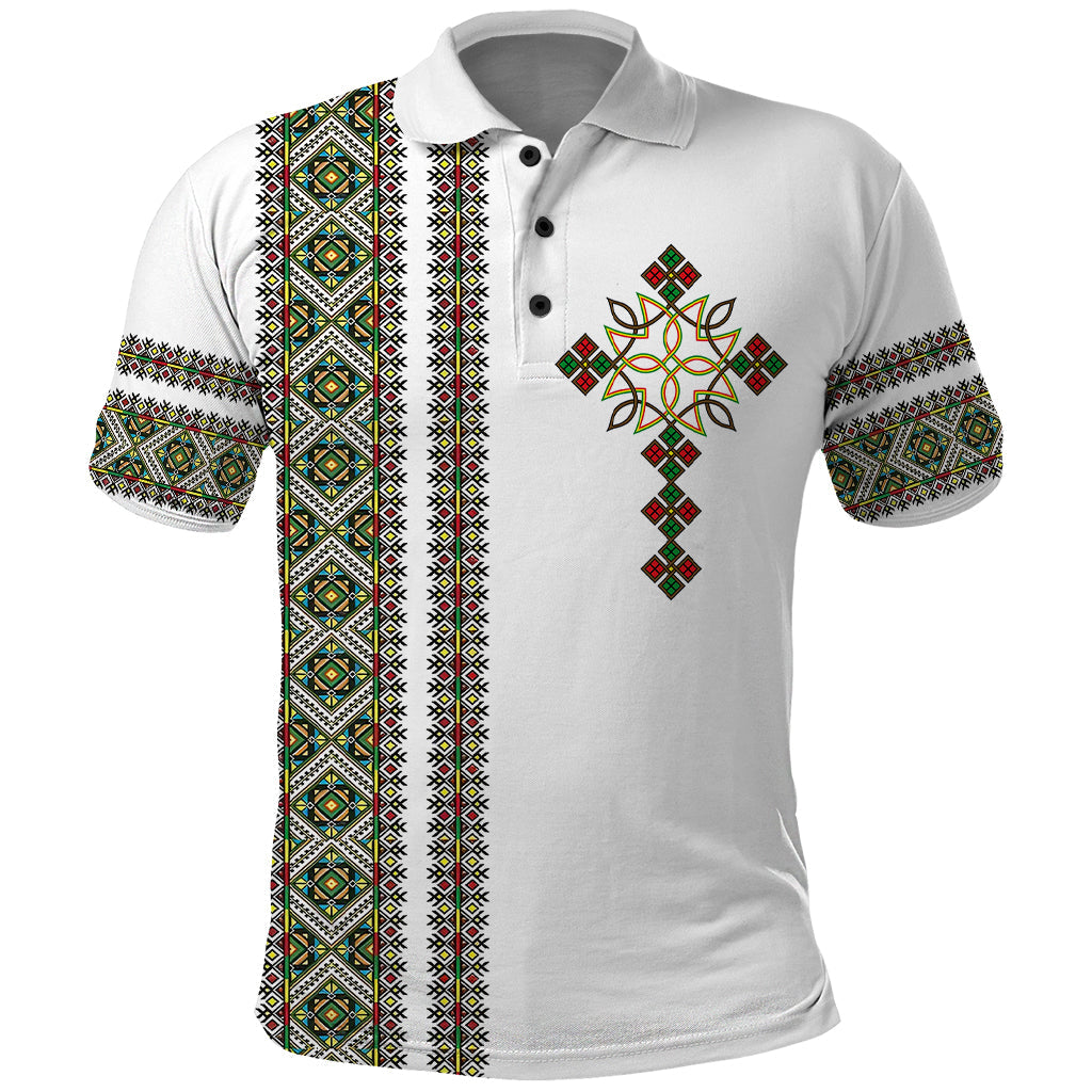 Ethiopia Polo Shirt Ethiopian Tilet With African Pattern Ver.02