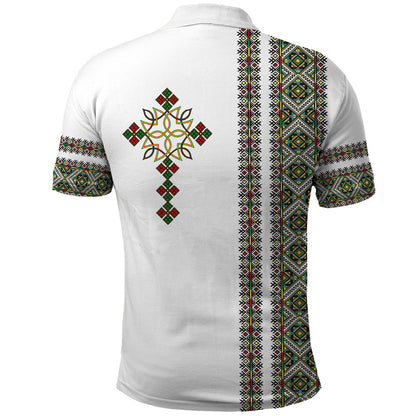 Ethiopia Polo Shirt Ethiopian Tilet With African Pattern Ver.02