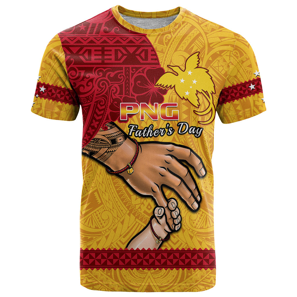 Polynesian Pride Father Day Papua New Guinea T Shirt Png I Love You Dad Yellow Version