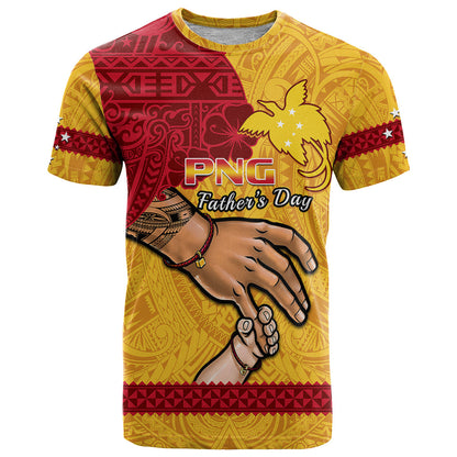 Polynesian Pride Father Day Papua New Guinea T Shirt Png I Love You Dad Yellow Version