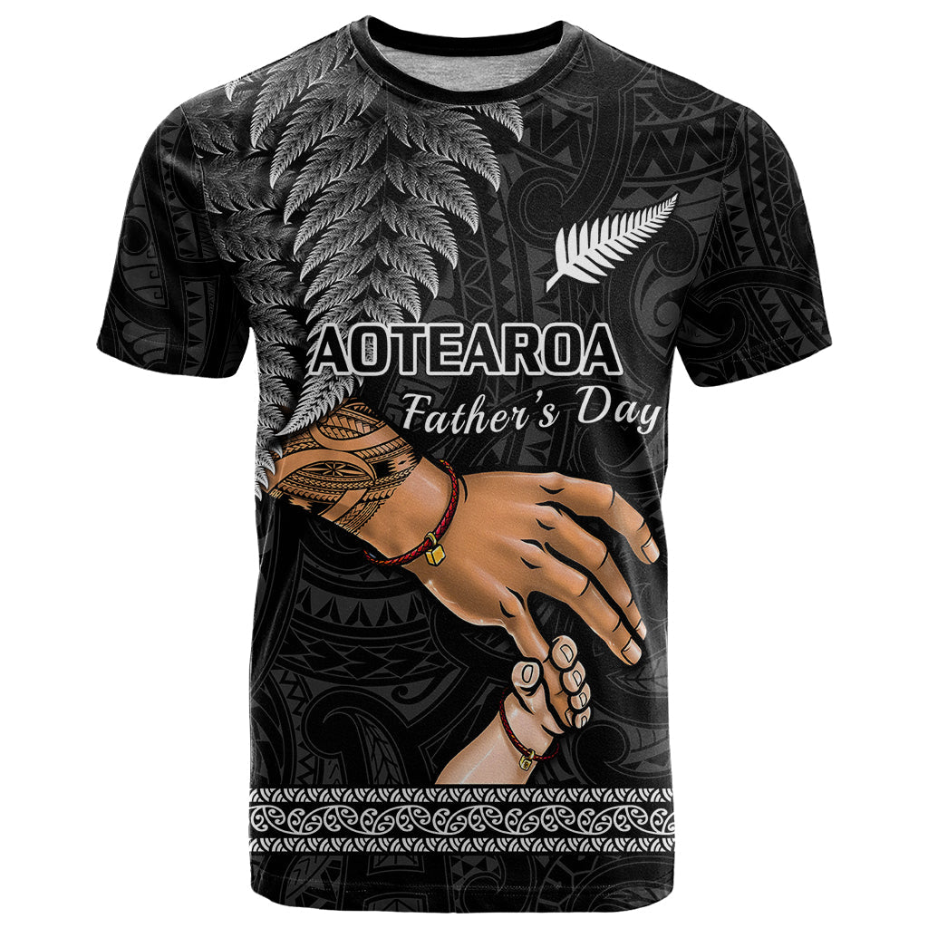 Polynesian Pride Father Day New Zealand T Shirt Aotearoa Maori Fern I Love You Dad