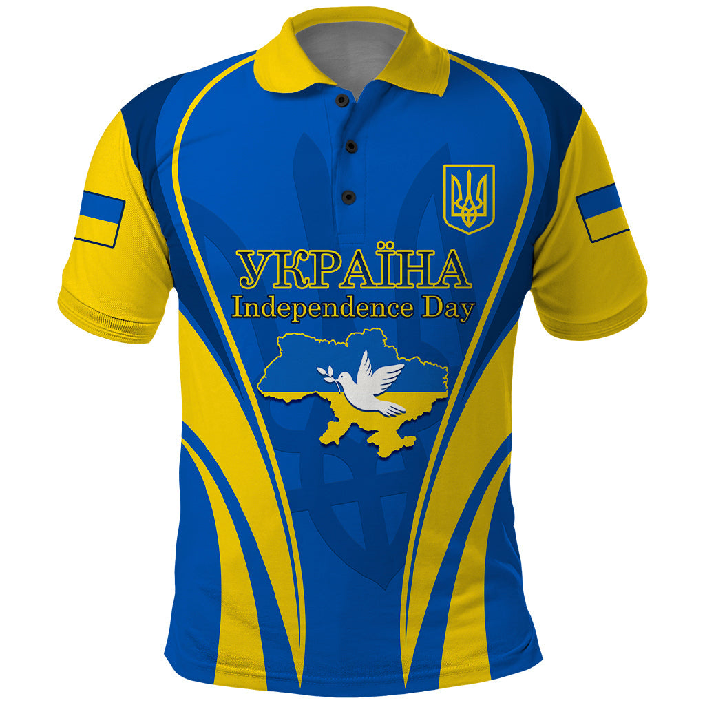 Ukraine Polo Shirt Happy Ukrainian 32nd Independence Anniversary