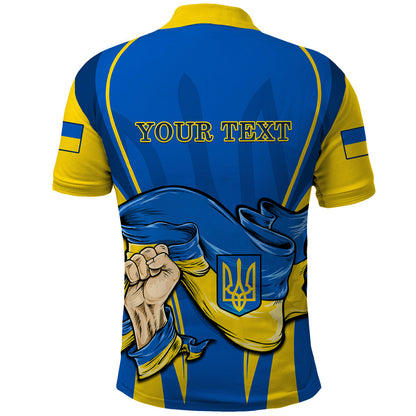 Custom Ukraine Polo Shirt Happy Ukrainian 32nd Independence Anniversary