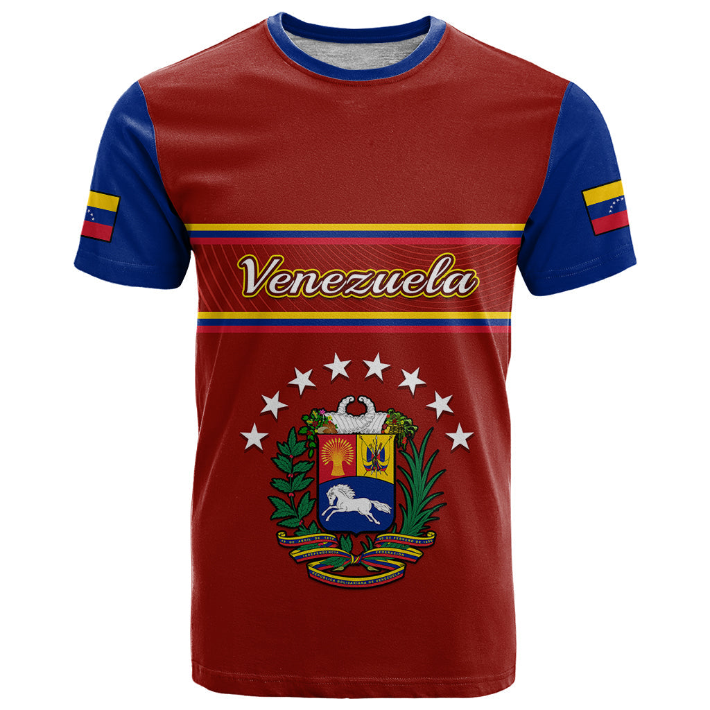 Personalised Venezuela T Shirt Coat Of Arms Style 2023