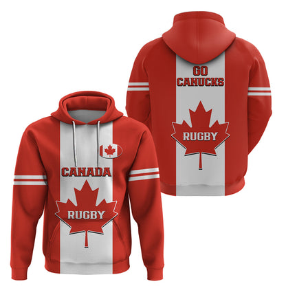 Canada Rugby Hoodie Go Canucks Maple Leaf Pacific 2023
