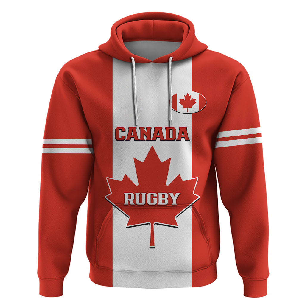Personalised Canada Rugby Hoodie Go Canucks Maple Leaf Pacific 2023