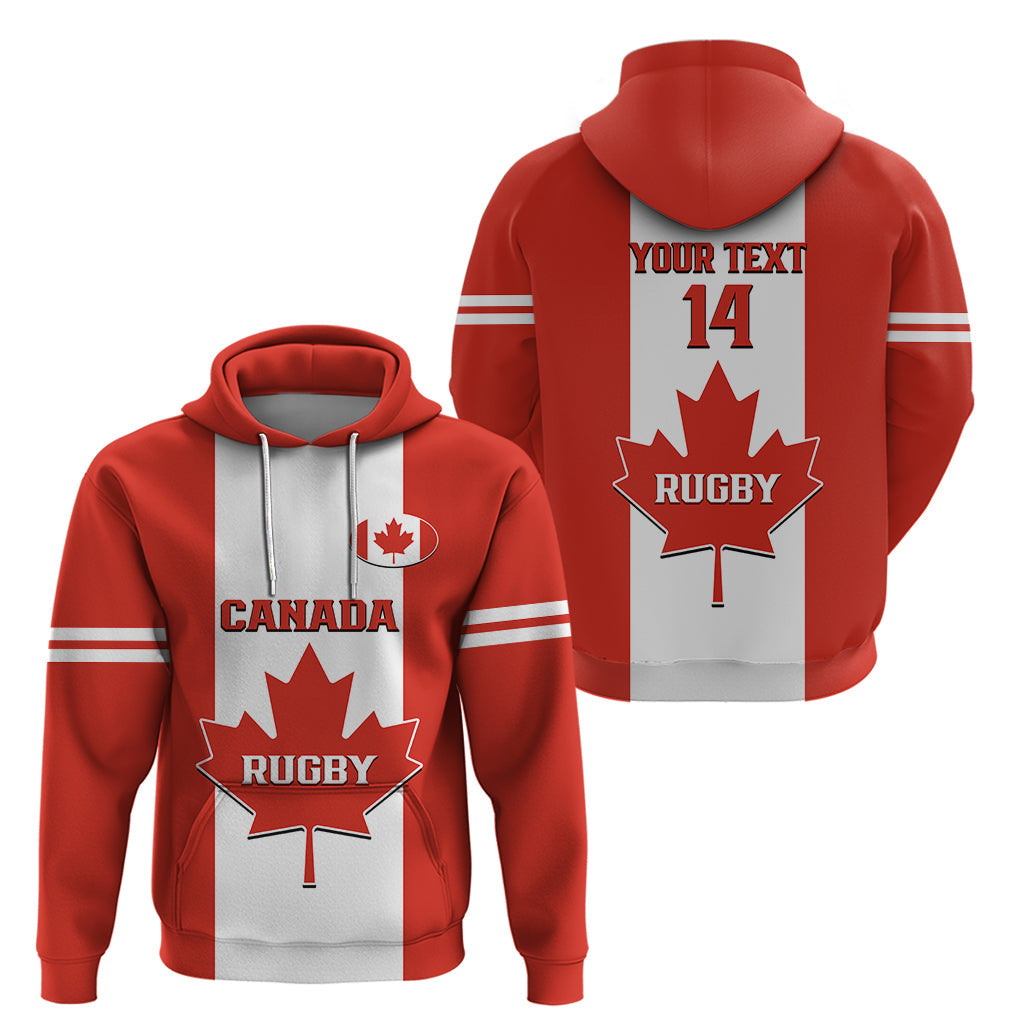 Personalised Canada Rugby Hoodie Go Canucks Maple Leaf Pacific 2023