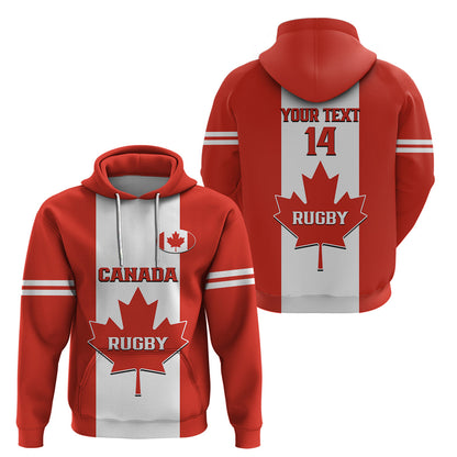 Personalised Canada Rugby Hoodie Go Canucks Maple Leaf Pacific 2023