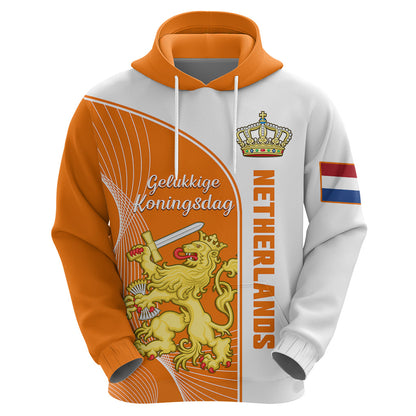 Custom Netherlands Kings Day Hoodie Gelukkige Koningsdag Ver.01
