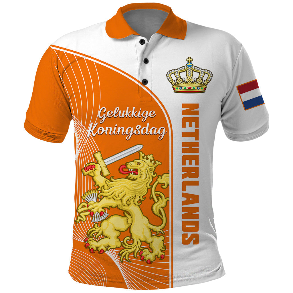 Custom Netherlands Kings Day Polo Shirt Gelukkige Koningsdag Ver.01
