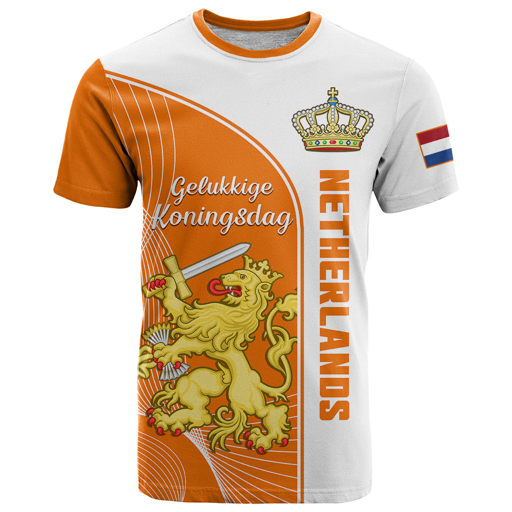 Custom Netherlands Kings Day T Shirt Gelukkige Koningsdag Ver.01