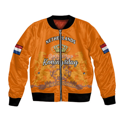 Netherlands Kings Day Bomber Jacket Gelukkige Koningsdag Ver.02